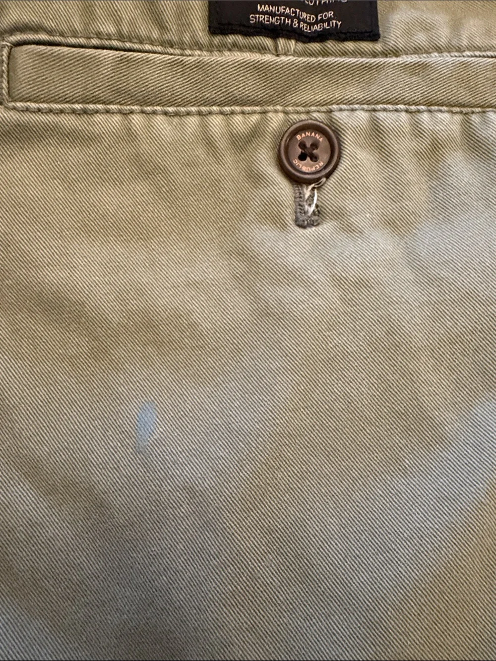 Vintage Banana Republic Emerson Chino Pants Sage 35x34 90s Early 2000s Y2K